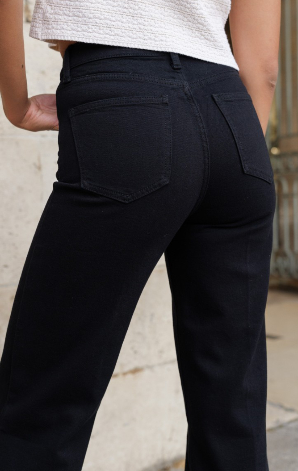 PANTALON FIONA CULOTTE EN COLOR NEGRO - Imagen 3