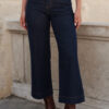 PANTALON ORNELLA CULOTTE EN DENIM AZUL OSCURO - Imagen 3
