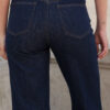 PANTALON ORNELLA CULOTTE EN DENIM AZUL OSCURO - Imagen 2