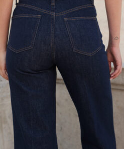 Alternative view of PANTALON ORNELLA CULOTTE EN DENIM AZUL OSCURO