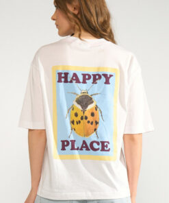 CAMISETA OVERSIZE NUANYKA BLANCA CON PRINT de NÜMPH
