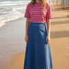 CAMISETA ORIA DE RAYAS ROSA Y BURDEOS - Imagen 2