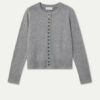 CARDIGAN GRIS CLARO CON BOTONES EN NEGRO de COMPAÑÍA FANTÁSTICA - Imagen 4
