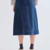 FALDA MIDI DENIM CON FLORES BORDADAS EUPHONIA de COMPAÑÍA FANTÁSTICA - Imagen 4