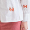 CAMISA DE ALGODÓN CON BORDADO DE ZORRITOS de COMPAÑÍA FANTÁSTICA - Imagen 3