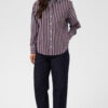 CAMISA OVERSIZE DE COLOR MARRÓN CON RAYAS de KAFFE CLOTHING - Imagen 2