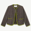 CHAQUETA TWEED MARRÓN CON DETALLES EN VERDE de COMPAÑÍA FANTÁSTICA - Imagen 5