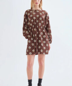 VESTIDO CORTO CON ESTAMPADO SANTINI DE FLORES de COMPAÑÍA FANTÁSTICA