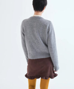 Alternative view of CARDIGAN GRIS CLARO CON BOTONES EN NEGRO de COMPAÑÍA FANTÁSTICA