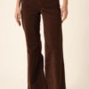 PANTALÓN DE PANA ELENA COLOR MARRÓN ROJIZO - Imagen 2