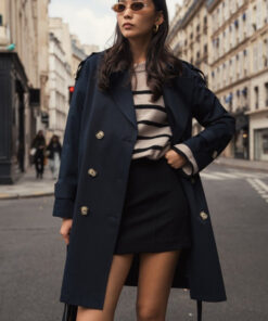 TRENCH LILLE WATER REPELLENT EN AZUL MARINO