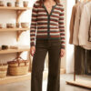 CARDIGAN MARIANNE DE CANALÉ CON ESTAMPADO DE RAYAS - Imagen 2