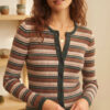 CARDIGAN MARIANNE DE CANALÉ CON ESTAMPADO DE RAYAS - Imagen 3