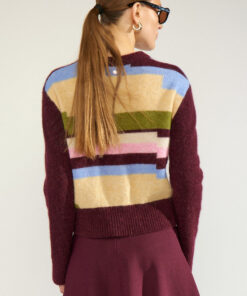 Alternative view of JERSEY NURIETE DE RAYAS PIXEL MULTICOLOR CON ALPACA Y LANA de NÜMPH